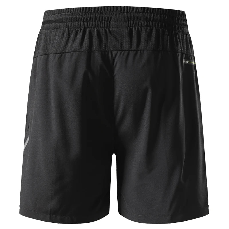 Shorts Masculinos de Esporte com Faixa Refletiva e Bolsos